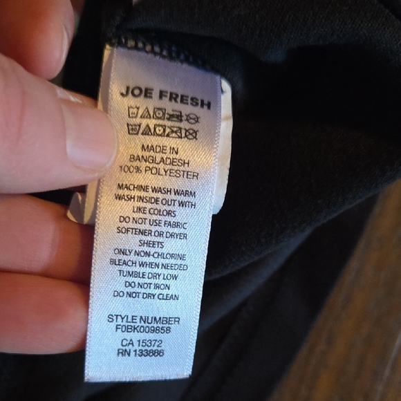 💥Buy2Get1Free💥Joe Fresh Kids Black Long Sleeve Shirt - Picture 3 of 3